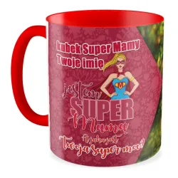 FOTO Kubek czerwony 330ml dla MAMY